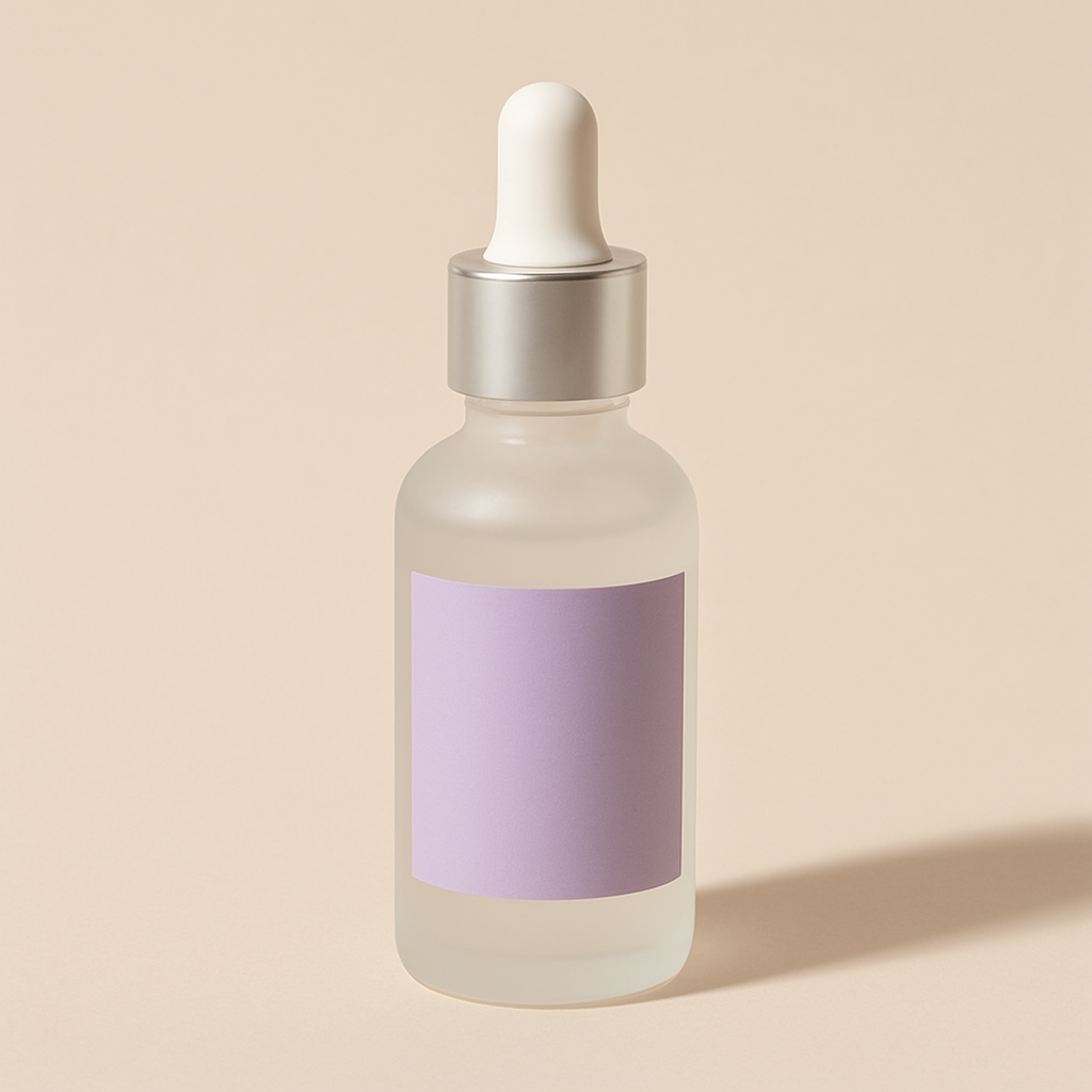 Vella-style intimacy serum bottle